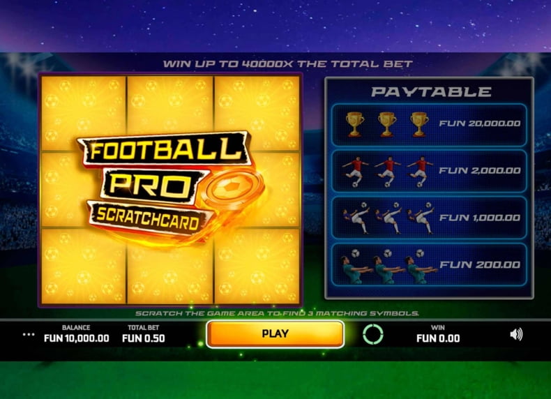 Football Pro Scratchcard