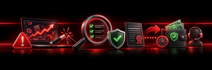 Verificação de licença e saque diante de promessas de lucro fácil